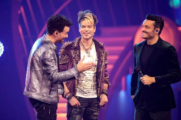 Giovanni Zarrella und die Ehrlich Brothers in der ZDF-Musikshow Die Giovanni Zarrella Show live aus der Messe Offenburg. Offenburg, 22.11.2025