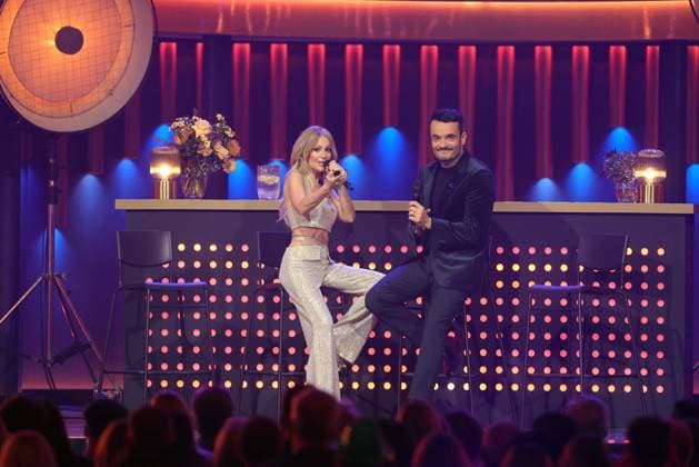 Die Giovanni Zarrella Show - Wir sagen Dankeschön Michelle (Deutsche Schlagersängerin). Die Giovanni Zarrella Show. ZDF-Live Sendung vom 22.11.2025 in der Baden-Arena Offenburg unter dem Motto Wir sagen Dankeschön. Offenburg, Baden-Württemberg, Deutschland.