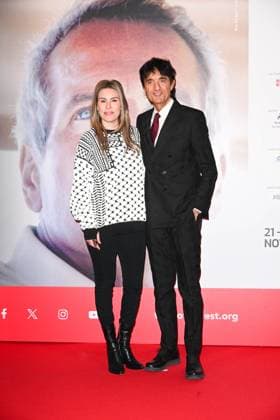 43rd Turin Film Festival 2025, Day 2 - Photocall The Teacher Pictured: Farah Nabulosi, Giulio Base  Copyright: xManuelexMangiarottix xipa-agency.netx xMangiarottix xD avanzox IPA_Agency_IPA68290272