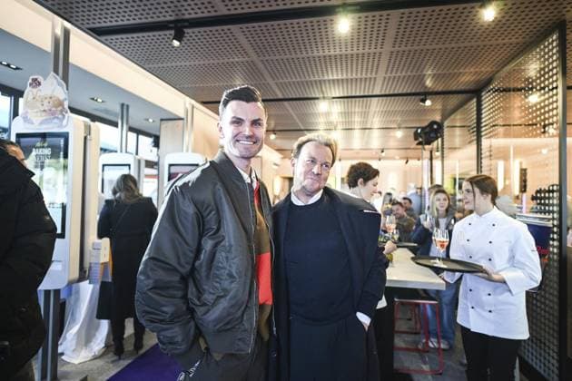 Mc Donald s Wiedereröffnung ** NUR FÜR REDAKTIONELLE ZWECKE ** EDITORIAL USE ONLY **<p>Thomas und Sandro Rath (Designer) bei der Mc Donald s Wiedereröffnung am Sonntag, 23. November 2025 an der Eleonorastraße in Essen-Rüttenscheid. Deutschland NRW Essen Copyright: VladimirxWegener