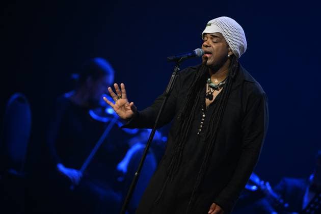 Russia Entertainment Andru Donalds Concert 9053038 23.11.2025 Jamaican musician and vocalist Andru Donalds performs during his concert, in Moscow, Russia. Mikhail Voskresenskiy Sputnik Moscow Russia  Copyright: xMikhailxVoskresenskiyx