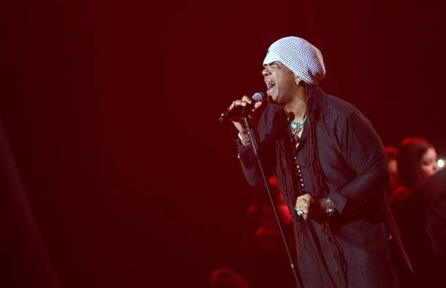 Russia Entertainment Andru Donalds Concert 9053066 23.11.2025 Jamaican musician and vocalist Andru Donalds performs during his concert, in Moscow, Russia. Mikhail Voskresenskiy Sputnik Moscow Russia  Copyright: xMikhailxVoskresenskiyx