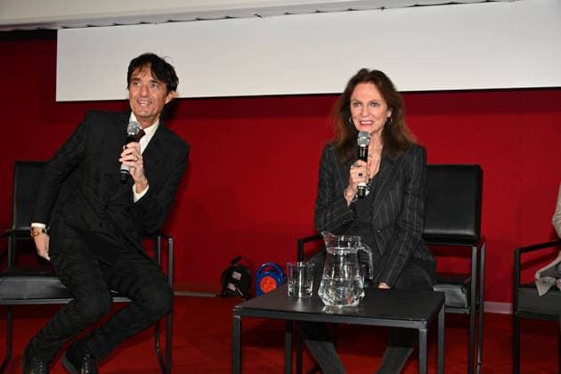 43rd Turin Film Festival 2025, Day 2 - Red Carpet Jacqueline Bisset stars at the Mole. Pictured: Giulio Base, Jacqueline Bisset  Copyright: xMaurizioxD Avanzox xipa-agency.netx xDxAvanzo xMangiarottix IPA_Agency_IPA68313750