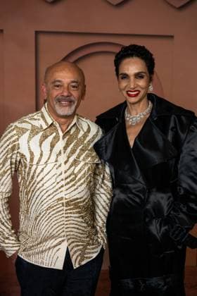 Celebs Attend Inaugural Franca Fund Gala - Doha Christian Louboutin and Farida Khelfa arrive to the Franca Fund Gala at the Museum of Islamic Art, in Doha, Qatar, on November 23, 2025. Photo by Balkis Press ABACAPRESS.COM Doha United Arab Emirates  Copyright: xBalkisxPress ABACAx