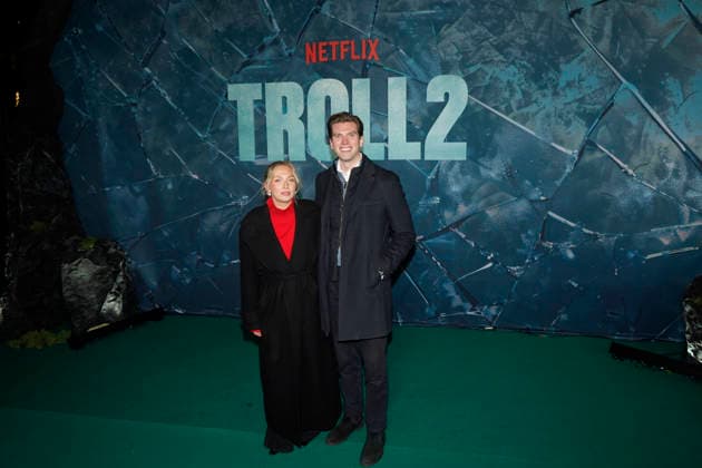 Premiere Troll 2 Oslo 20251124. Ankommer rod loper under premieren av storfilmen Troll 2 pa Colosseum kino mandag kveld. Foto: Thomas Fure NTB Oslo Norge v8WwKOIQJ94 EDITORIAL USE ONLY Ref:v8WwKOIQJ94.jpg Copyright: xThomasxFurex xNTBx