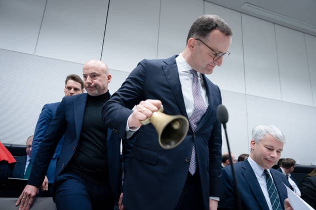 Bundestagsfraktion, CDU CSU, Jens Spahn, Alexander Hoffmann Bundestag, Bundestagsfraktion, CDU CSU, Vorsitzender, Jens Spahn, CDU, Erster Stellvertreter, Alexander Hoffmann, CSU Berlin Berlin GER *** Bundestag parliamentary group, CDU CSU, Jens Spahn, Alexander Hoffmann Bundestag, Bundestag parliamentary group, CDU CSU, Chairman, Jens Spahn, CDU, First Deputy, Alexander Hoffmann, CSU Berlin Berlin GER