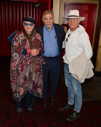 November 23, 2025, Beverly Hills, California, USA: Actress, producer and activist KAT KRAMER and producer and writer SANDRA SCHULBERG and American scholar, professor, rabbi, writer, and filmmaker MICHAEL BERENBAUM attend the director Stanley Kramer Double Feature: Judgment At Nuremberg and On The Beach presented By Kat Kramer s Films That Change The World. Beverly Hills USA - ZUMAb173 20251123_aap_b173_070 Copyright: xBillyxBennightx