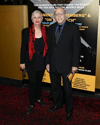 November 23, 2025, Beverly Hills, California, USA: JOEY LUFT and Communications and creativity expert LIBBE HALEVY and attend the director Stanley Kramer Double Feature: Judgment At Nuremberg and On The Beach presented By Kat Kramer s Films That Change The World. Beverly Hills USA - ZUMAb173 20251123_aap_b173_097 Copyright: xBillyxBennightx