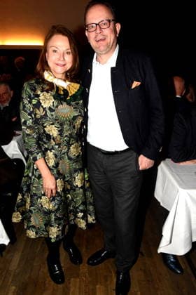 Ulrike Grimm Stadtraetin Manuel Pretzl Stadtrat Muenchen 23.11.2025 Wirtshaus am Schlachthof -Narrhalla -Sigi Sommer Taler Kunst-Kabarettpreis Verleihung 2025 Foto Bernd Lindenthaler Muenchen
