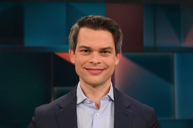 Politiker Christoph Ploß, CDU, Bundestagsabgeordneter und Koordinator der Bundesregierung für die maritime Wirtschaft, zu Gast in der ARD Talkshow Hart aber Fair mit dem Thema Rabattschlacht und Bestellwahn: Was ist der wahre Preis der Schnäppchen?