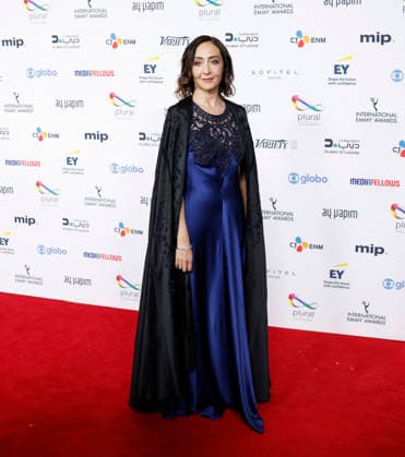 Princess Rym Ali arrives on the red carpet at the 53rd International Emmy Awards at New York Hilton Midtown in New York City on Monday, November 24, 2025.  NYP20251124213 JohnxAngelillo