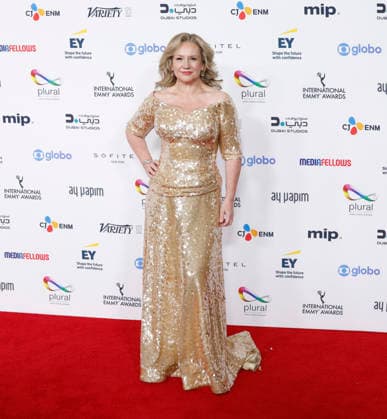 Maria Sid arrives on the red carpet at the 53rd International Emmy Awards at New York Hilton Midtown in New York City on Monday, November 24, 2025.  NYP20251124211 JohnxAngelillo