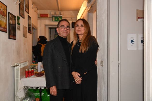 Rome, Sala Umberto Theatre, Gigi Proietti Award, In the photo: Pino Strabioli, Sabrina Knaflitz  Copyright: xVincenzoxLandix xipa-agency.netx xVincenzoxLandix IPA_Agency_IPA68351434