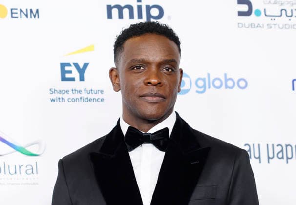 Chris Chalk arrives on the red carpet at the 53rd International Emmy Awards at New York Hilton Midtown in New York City on Monday, November 24, 2025.  NYP20251124228 JohnxAngelillo