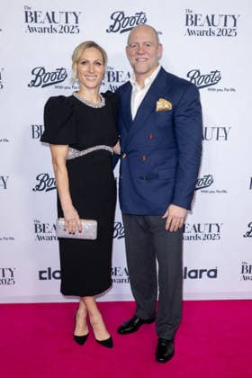 Zara Tindall and Mike Tindall attends The Beauty Awards 2025 at City Central at HAC (Honourable Artillery Company) in London, England. UK. Monday 25th November 2025 Copyright: xJamesxWarrenxViaxJW1x adzln956