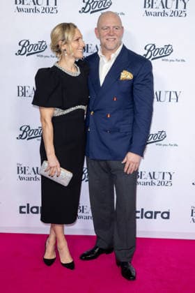 Zara Tindall and Mike Tindall attends The Beauty Awards 2025 at City Central at HAC (Honourable Artillery Company) in London, England. UK. Monday 25th November 2025 Copyright: xJamesxWarrenxViaxJW1x adzln958