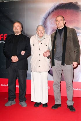 43 Turin Film Festival 2025, Day 4 - Photocall Vanessa Redgrave Star of the Mole In the photo: Vanessa Redgrave, Franco Nero, Carlo Gabriel Nero  Copyright: xManuelexMangiarottix xipa-agency.netx xDxAvanzo Mangiarottix IPA_Agency_IPA68361997