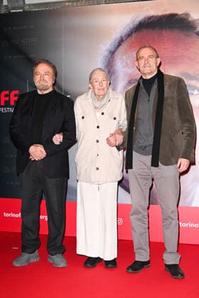 43 Turin Film Festival 2025, Day 4 - Photocall Vanessa Redgrave Star of the Mole In the photo: Vanessa Redgrave, Franco Nero, Carlo Gabriel Nero  Copyright: xManuelexMangiarottix xipa-agency.netx xDxAvanzo Mangiarottix IPA_Agency_IPA68362010