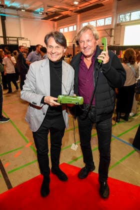 ABB Wolfgang Bahro Schauspieler und Saenger Bernhard Brink zu Gast bei der Feier 30 Jahre Die Arche am 25.11.2025 in Berlin - Der Verein Die Arche Christliches Kinder und Jugendwerk e. V. der Verein wurde 1995 in Berlin-Hellersdorf gegruendet, das sich gegen Kinderarmut in Deutschland engagiert Berlin Deutschland