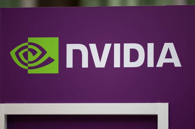 Adopt AI International Summit - Paris Nvidia logo at Adopt AI International Summit at the Grand Palais in Paris, on November 25, 2025. Summit about the development of artificial intelligence IA. Photo by Raphael Lafargue ABACAPRESS.COM Paris France  Copyright: xLafarguexRaphael ABACAx
