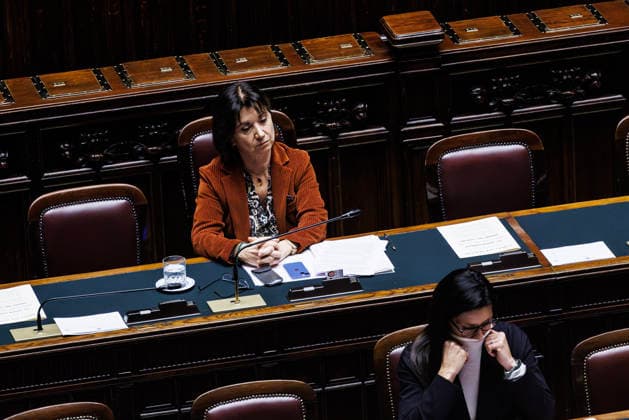 The Chamber of Deputies votes on the bill on the crime of femicide, to combat violence against women and protect victims. Chamber of Deputies, vote on the bill on the crime of femicide, to combat violence against women and protect victims. Pictured is Eugenia Roccella, Minister for Family, Birth Rate, and Equal Opportunities. Rome, Italy 25 November 2025, Credit:Francesco Fotia Avalon Italy, Italia, Rome  Copyright: xFrancescoxFotiax xAvalonx 1054590553