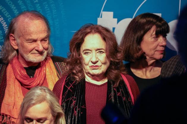 Premiere Münster-Tatort. Pressetermin zur Premiere des neuen ;Münster-Tatort Die Erfindung des Rades. Die Ausstrahlung ist am 7. Dezember im Ersten und der ARD Mediathek. Claus D. Clausnitzer, als Herbert Vaddern Thiel und Mechthild Großmann, als Wilhelmine Klemm. Münster, Nordrhein-Westfalen, DEU, Deutschland, 25.11.2025