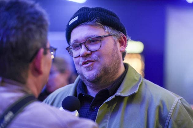 Premiere Münster-Tatort. Pressetermin zur Premiere des neuen ;Münster-Tatort Die Erfindung des Rades. Die Ausstrahlung ist am 7. Dezember im Ersten und der ARD Mediathek. Björn Meyer, als Mirko Schrader. Münster, Nordrhein-Westfalen, DEU, Deutschland, 25.11.2025