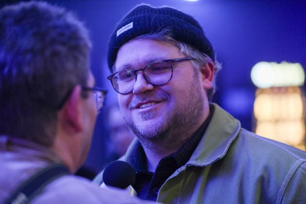 Premiere Münster-Tatort. Pressetermin zur Premiere des neuen ;Münster-Tatort Die Erfindung des Rades. Die Ausstrahlung ist am 7. Dezember im Ersten und der ARD Mediathek. Björn Meyer, als Mirko Schrader. Münster, Nordrhein-Westfalen, DEU, Deutschland, 25.11.2025
