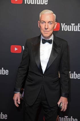 H.P. Baxxter (Scooter) auf dem Roten Teppich zum YOUTUBE MUSIC AWARD DINNER im Grill Royal in Berlin am 25.11.2025