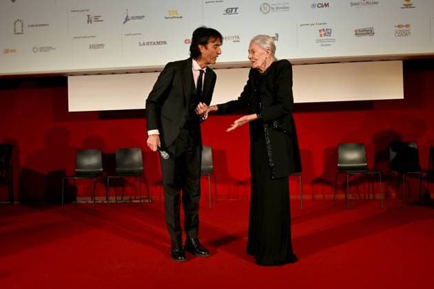 43rd Turin Film Festival 2025, Day 4 - Mole Stars Award to Vanessa Redgrave. Pictured: Giulio Base, Vanessa Redgrave  Copyright: xMaurizioxD Avanzox xipa-agency.netx xDxAvanzo Mangiarottix IPA_Agency_IPA68381528