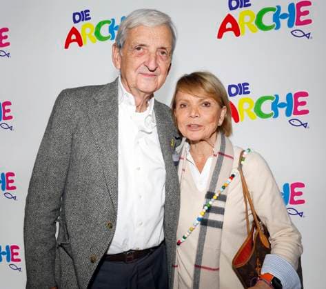 Dieter Hermann mit Frau Uschi Glas bei der Feier 30 Jahre Die Arche in Berlin.