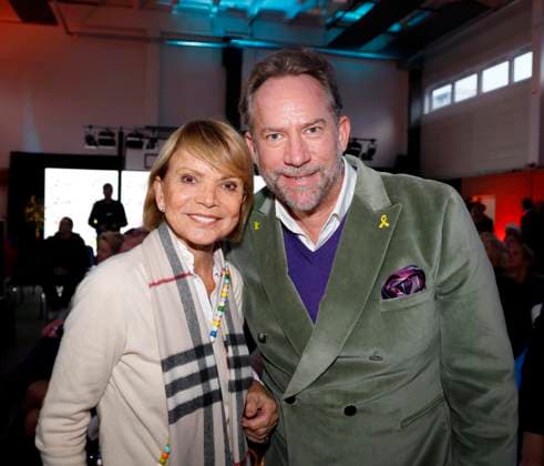 Uschi Glas, Michael Simon de Normier bei der Feier 30 Jahre Die Arche in Berlin.