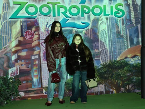 Rome, The Space Moderno cinema, premiere of the animated film Zootopia 2. Pictured: Aurora Celli and her sister Mariasole  Copyright: xMarcoxProvvisionatox xipa-agency.netx xLandi Provvisionatox IPA_Agency_IPA68386320