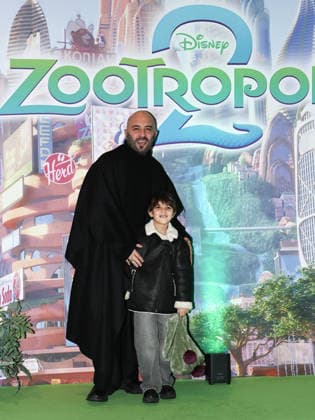 Rome, The Space Moderno cinema, premiere of the animated film Zootopia 2. Pictured: Giuliano Sangiorgi and his daughter Stella.  Copyright: xMarcoxProvvisionatox xipa-agency.netx xLandi Provvisionatox IPA_Agency_IPA68386587