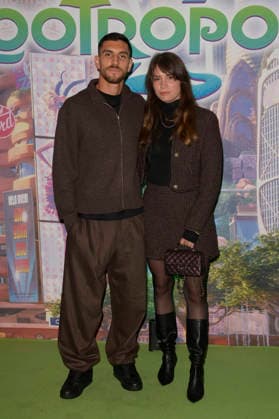 November 25, 2025, Rome, Italy: Lorenzo Pellegrini (l) and Veronica Martinelli (r) attend the Disney movie premiere Zootropolis 2 green carpet at The Space Cinema Moderno. Rome Italy - ZUMAs197 20251125_aaa_s197_245 Copyright: xMarioxCartellix