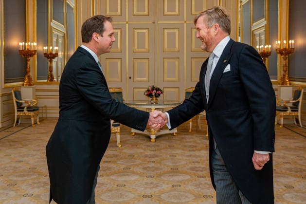 26-11-2025 Palace King Willem-Alexander during a meeting with mr. A.J. van Doesum raadsheer in de belastingkamer van de Hoge Raad der Nederlanden at palace Noordeinde in The Hague. Â  Copyright: xPPEx