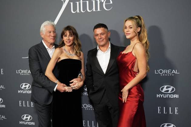 Richard Gere and Alejandra Silva And Alejandro Sanz And Candela Marquez at photocall for Elle x Future and Elle Eco awards in Madrid on Wednesday, 26 November 2025 Cordon Press 