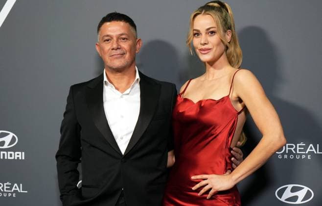 Alejandro Sanz and Candela Marquez at photocall for Elle x Future and Elle Eco awards in Madrid on Wednesday, 26 November 2025 Cordon Press 