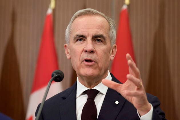 November 26, 2025, Ottawa, On, Canada: Prime Minister Mark Carney is seen during a news conference in Ottawa, Wednesday, Nov. 26, 2025. Ottawa Canada  - ZUMAc35_ 20251126_zaf_c35_071 Copyright: xAdrianxWyldx