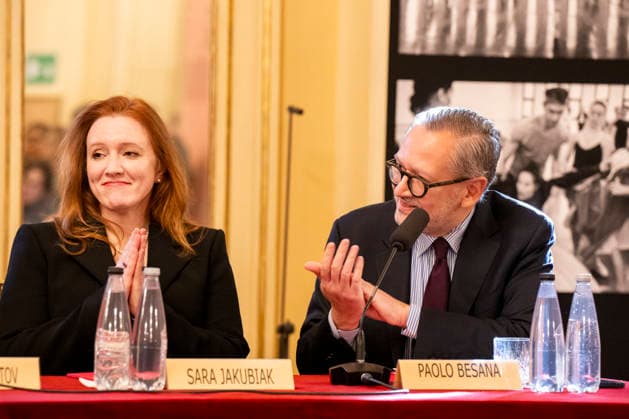 Premiere At La Scala -Lady Macbeth Of The Mtsensk District- Press Conference La Scala Theatre - Milan, Italy Sara Jakubiak;Paolo Besana Premiere At La Scala -Lady Macbeth Of The Mtsensk District- Press Conference La Scala Theatre - Milan, Italy 26th November 2025  Copyright: xALFONSOxCATALANO SGPITALIAx