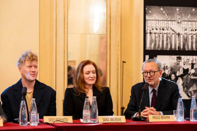 Premiere At La Scala -Lady Macbeth Of The Mtsensk District- Press Conference La Scala Theatre - Milan, Italy Vasily Barkhatov;Sara Jakubiak;Paolo Besana Premiere At La Scala -Lady Macbeth Of The Mtsensk District- Press Conference La Scala Theatre - Milan, Italy 26th November 2025  Copyright: xALFONSOxCATALANO SGPITALIAx