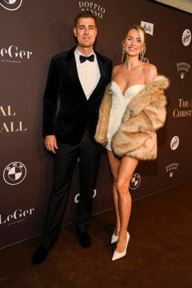 Berlin abb- Lena Gercke Model Gastgeberin mit Freund Dustin Schöne Schoene beim Magical Christmas Ball von LeGer by Lena Gercke im Claerchens Ballhaus Berlin am 26.11.2025 Berlin Deutschland