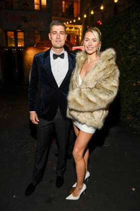 Berlin abb- Lena Gercke Model Gastgeberin mit Freund Dustin Schöne Schoene beim Magical Christmas Ball von LeGer by Lena Gercke im Claerchens Ballhaus Berlin am 26.11.2025 Berlin Deutschland