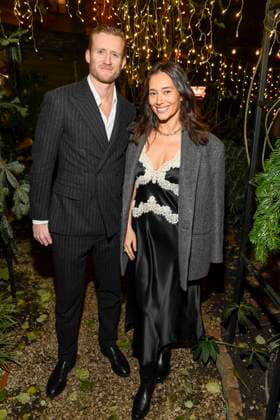 Berlin-abb Andre Schürrle und Anna Schürrle Schuerrle Fussballspieler Ehefrau zu Gast beim Magical Christmas Ball von LeGer by Lena Gercke im Claerchens Ballhaus Berlin am 26.11.2025 Berlin Deutschland