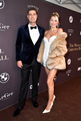 Dustin Schöne und Lena Gercke beim Magical Christmas Ball von LeGer by Lena Gercke im Clärchens Ballhaus in Berlin 26.11.2025