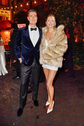 Dustin Schöne und Lena Gercke beim Magical Christmas Ball von LeGer by Lena Gercke im Clärchens Ballhaus in Berlin 26.11.2025