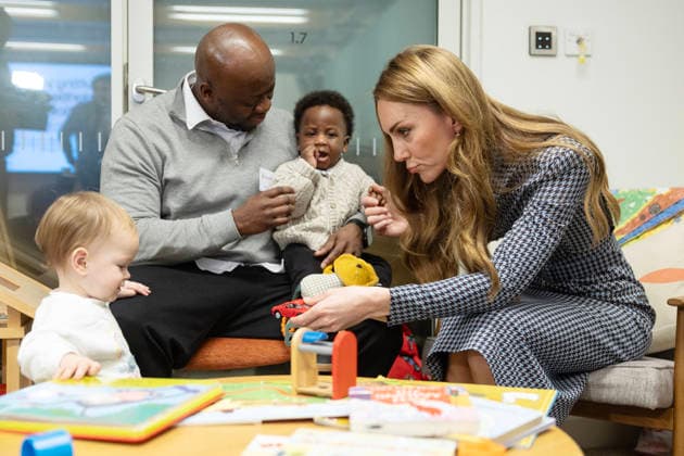The Princess of Wales visits the Anna Freud Centre The Princess of Wales visits the Anna Freud Centre to discuss the vital role of relationships and connection in shaping babies, children and young people™s future life outcomes in London, UK, on the 27th November 2025. Picture by Geoff Pugh WPA-Pool London Anna Freud Centre London United Kingdom  WHA-0805