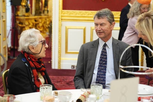 Princess Royal hosts Not Forgotten Association tea party Vice Admiral Sir Timothy Lawrence meeting guests during a tea party for the Not Forgotten Association members at St James s Palace, London. Picture date: Thursday November 27, 2025., Credit:Aaron Chown Avalon UK, London  Copyright: xAaronxChownx xAvalonx 1054988831