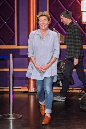 MDR - Riverboat. Schauspielerin Margarita Broich anläßlich der Aufzeichnung der MDR - Talkshow Riverboat am 27.11.2025 in der Mediacity Leipzig. 20251127SFL0002