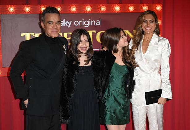 Celebrities attend the world premiere of ˜Tinsel Town™ at Vue Leicester Square, London Featuring: Robbie Williams, Teddy Williams, Ayda Field Williams Where: London, United Kingdom When: 27 Nov 2025 Credit: Cover Images EDITORIAL USE ONLY. NOT FOR USE BY NEWSPAPERS BASED IN THE UK. Copyright: xx coverimg55297618